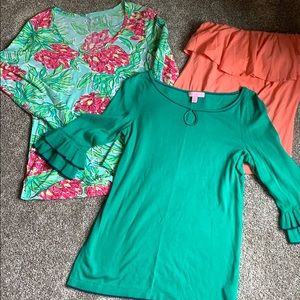 3 lily Pulitzer tops